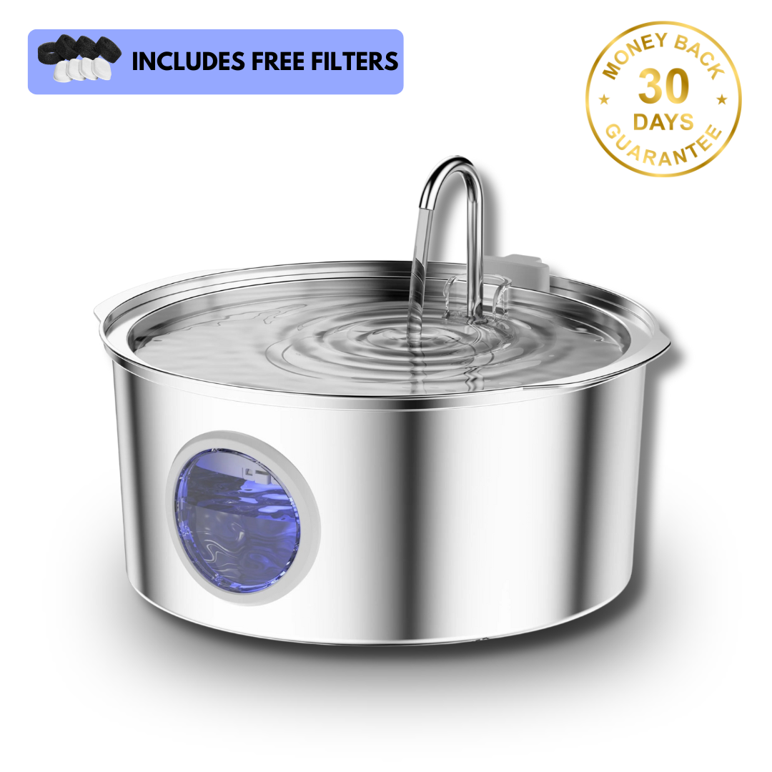 AquaPup Stainless Steel Water Fountain